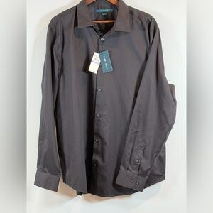 Perry‎ Ellis Black Long sleeve-NWT-XXL